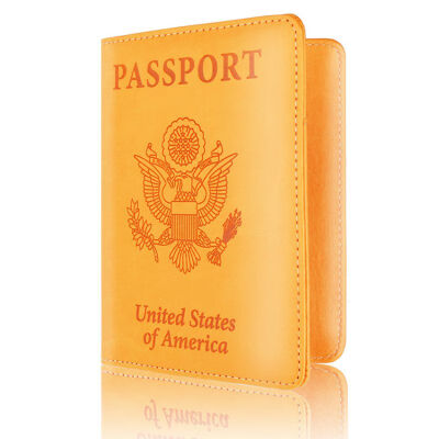 

Vintage PU Leather Passport Anti-Magnetic Storage Bag Passport Cover Card Wallet Storage Bag