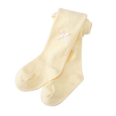 

Infant Tights Girls Leg Warmer Children Baby Fall Stockings Cotton Tights With Bowknot