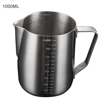 

3506001000ml Milk Frothing Pitcher Stainless Steel Coffee Cup with Scale