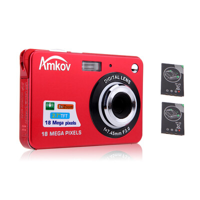 

HD Digital Camera 18MP 27" TFT 8x Zoom Smile Capture Anti-shake Video Camcorder