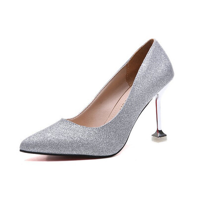 

2019 New fashion woman shoes printing party wedding shoes big sexy pointed toe high heels pumps women shoes