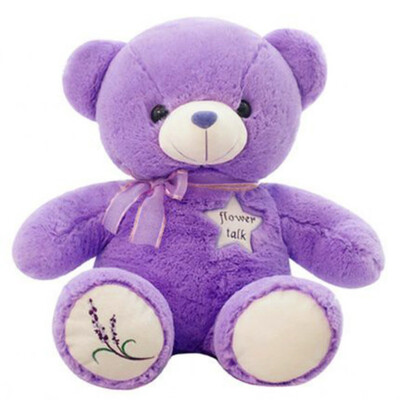 

Lavender Soft Plush Toy Bear Doll Purple Gifts Cartoon Animal PP Cotton Birthday Holiday Presents