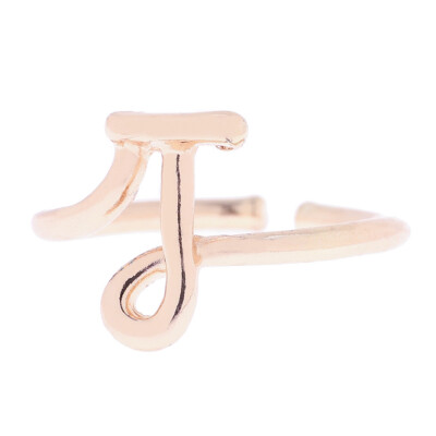 

Rose Gold A-Z 26 Letters Initial Name Rings Women Men Weeding Bride Jewelry