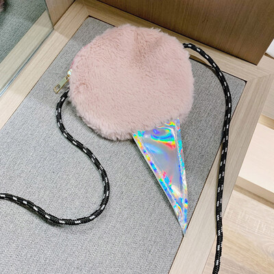 

Tailored Fashion Parent-Child Plush Solid Color Shoulder Bag Messenger Bag Coin Purse