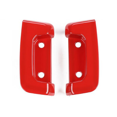 

2x Red Rear Door Lock Protection Cover Buckle Trims For Jeep Wrangler JL 2018