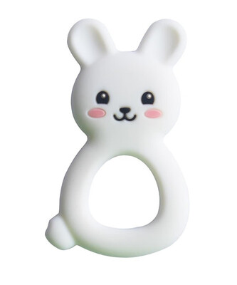 

Teething Toys Bpa Free Infant Training Bunny Ear Silicone Rabbit TeetherBaby Teething Pendant