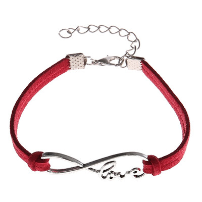 

1 PCS Fashion Style Vintage Charm Bracelet Handmade Braided Women Men Infinity Love Leather Bracelet