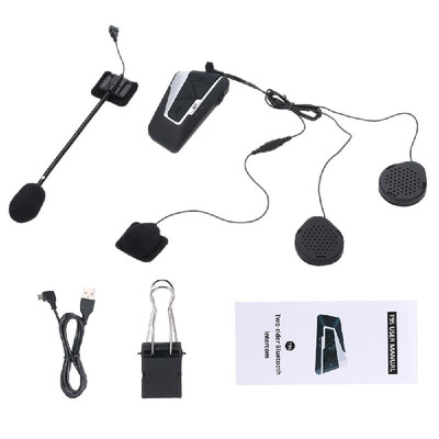 

T9S Motorcycle Helmet Headset BT Intercom 1200m Waterproof 1PC