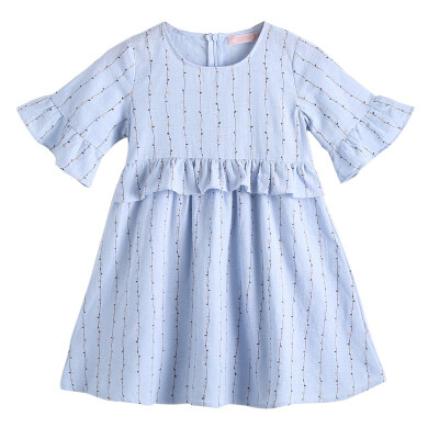 

Fashion girls Dress Summer Baby Girls Clothes Floral Pattern Short Sleeve Dress Kids Clothes Toddler Pageant Sundress