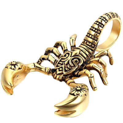 

Fashion Men Retro New Model Necklace Exaggerated The Scorpion King Accessories Short Silver Plated Clavicle Chain
