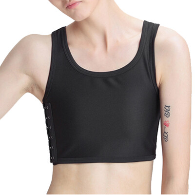 

SLIMBELLE Super Flat Les Lesbian Tomboy Compression 3 Rows Clasp Chest Binders