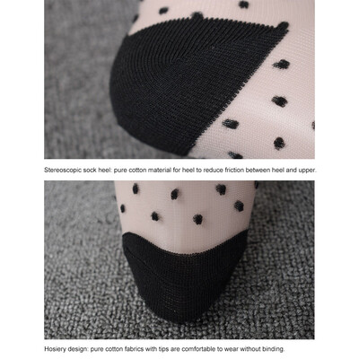 

2019 Chic Fashion Ultrathin Transparent Crystal Lace Elastic Women Ladies Socks