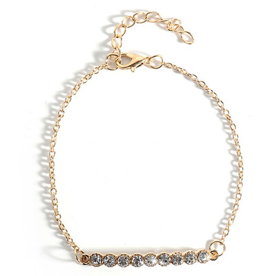 

Double Layer Bracelet Temperament Personality One Word Bracelet Simple Fashion Bracelet Jewelry