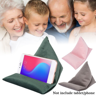 

Velvet Phone Cushion Lazy Phone Stand Triangle Pillow Bean Bag Stand for Mobile Phone