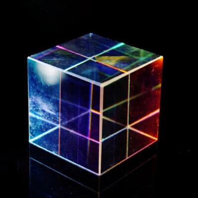 

Optical Glass Prism Cube Colorful Defective Combiner Splitter Cross Dichroic Cube RGB Prism Glass