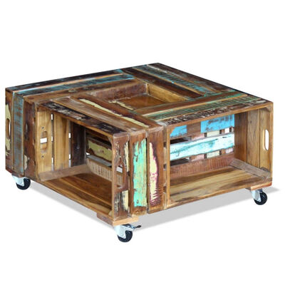 

Coffee Table Solid Reclaimed Wood 276"x276"x138"