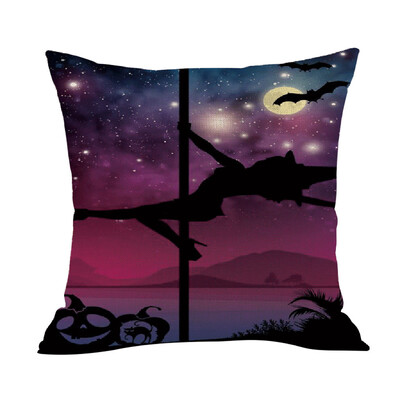 

〖Follure〗Halloween Pillowcase Cushion Case Home Decoration Linen Cushion Cover