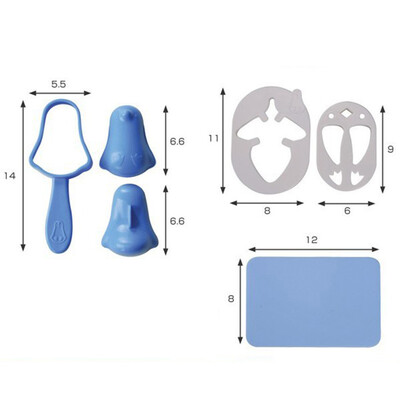 

3D Cartoon Sushi Maker Set Onigiri Molds Kitchen DIY Children Sandwich Rice Ball Bento Mould