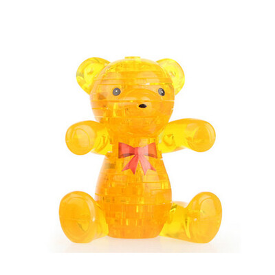 

Tailored 3D Crystal Puzzle Cute Bear Model DIY Gadget Blocks Building Toy Gift HOT