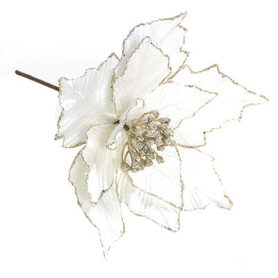 

Colorful Christmas Simulation Glitter Flower Artificial Flowers Christmas Tree Decoration Party Ornaments Christmas Decoration