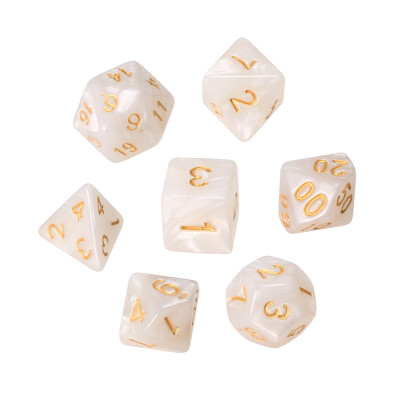 

7 PCS Polyhedral Dice Entertainment Gambling Game Playing Tool Acrylic Dice Set D4 D6 D8 D10 D12 D20