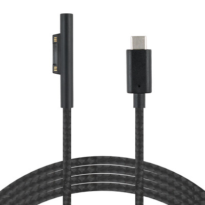 

Replacement For Microsoft Surface Pro6Pro5432 Charging Cable PD To Type-C Male Nylon Braided 15m 15V
