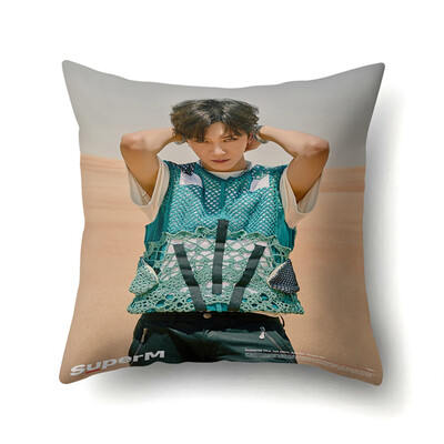 

redCherry Kpop SuperM Jopping Square Throw Pillow Case Cushion Cover 18x18 inch