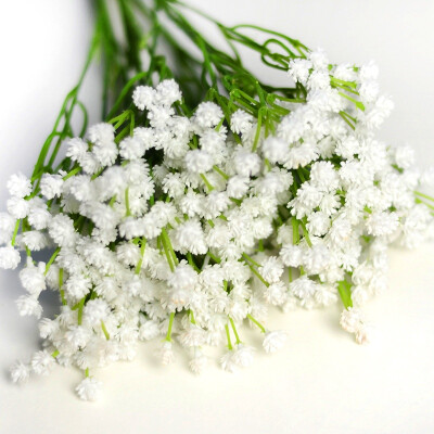 

Gypsophila Flower Bubble Bouquets Wedding Handicrafts Artificial Flowers Simulation Dried Flowers 7 Forked Home Decoration