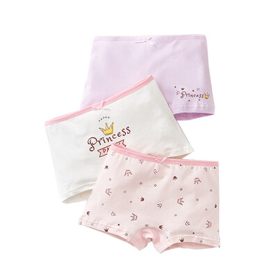 

3Pcs 2-12 Yrs Baby Panties Baby Girls Panties Cartoon Print Underwear 100 Cotton Soft Underpanties Children Kids Briefs Shorts