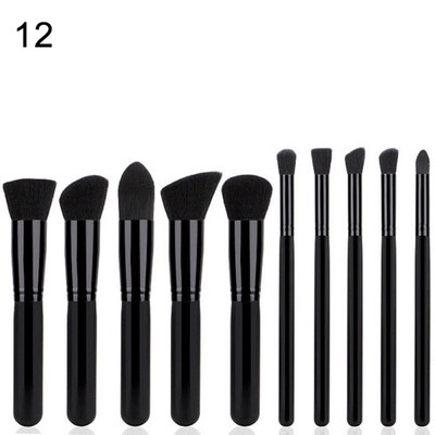 

10Pcs Nylon Hair Makeup Brush Set Eye Lip Blush Foundation Powder Cosmetic Tools