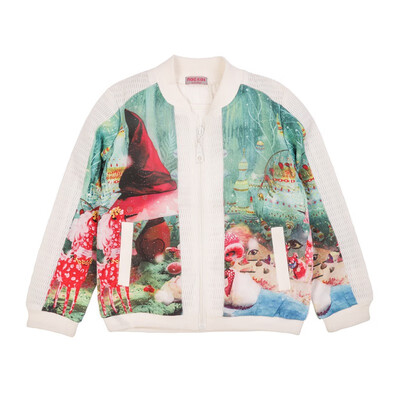 

Childrens Warm Woven Print Jacket Girls Outerwear New Winter Children Casual Coats Kids Tops Girls Clothing 2-13Y