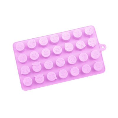

Silicone Chocolate Mold Variety Emoticon Cake Fondant Baking Mold