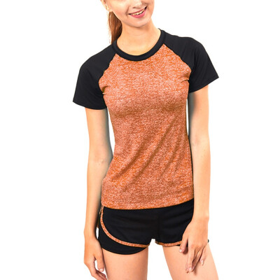 

Women Quick Dry Sports Running T-shirt Short Sleeve Yoga Gym Fitness Jogging Exercise Tops