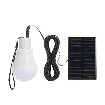 

Solar Powered Energy LED Light Bulb with Solar Panel Hanging Design IP44 Water Resistance Portable Rechargeable 800mAh High Capaci