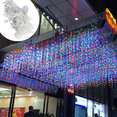 

Gobestart 4 x 06m 96LED Icicle Light Extendable CurtainString Light Christmas Ligh