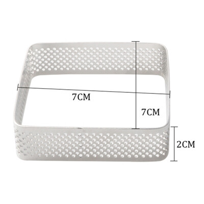 

Stainless Steel Mousse Cake Ring Perforated Breathable Cake Mold Mousse Ring Cake Baking Tools