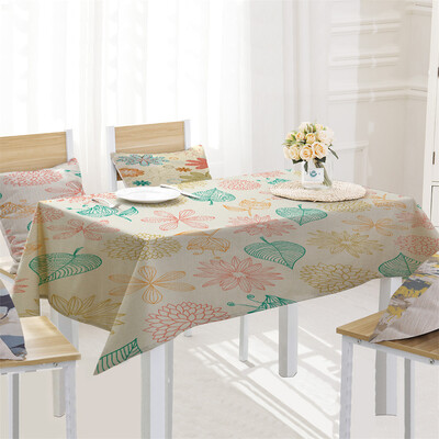 

Toponeto Creative Table Cloth Linen Tablecloth For Kitchen Decorative Dining Table Cover
