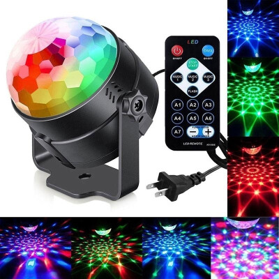 

LED Magic Ball Stage Light Sound Active Xmas Laser RGB Rotating LED Lighting Projector DJ Party Disco Lamp