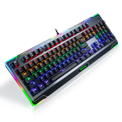 

Infink InPHIC V980S mechanical keyboard office keyboard LOL home wired game Internet cafes backlight peripheral computer notebook USB glare green axis keyboard