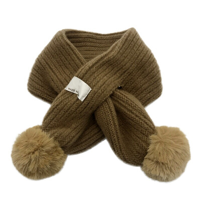 

9 Colors Baby Scarves Kids Neckerchief Winter Warm Scarves Boys Girl Kids Cute Simple Knitted Scarf for Children
