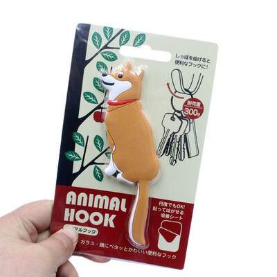 

Lovely Multifunctional Cartoon Animal Hanging Clasp Creative no trace Hanging Hooks For Home Kitchen Bathroom Refrigerator