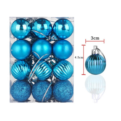 

Gobestart 30mm Christmas Xmas Tree Ball Bauble Hanging Home Party Ornament Decor 24PC