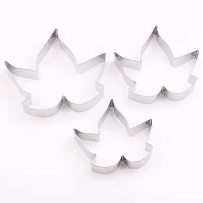 

Maple Shape Stainless Steel Biscuit Mold To Make Biscuit Mold 3 Sets Safety