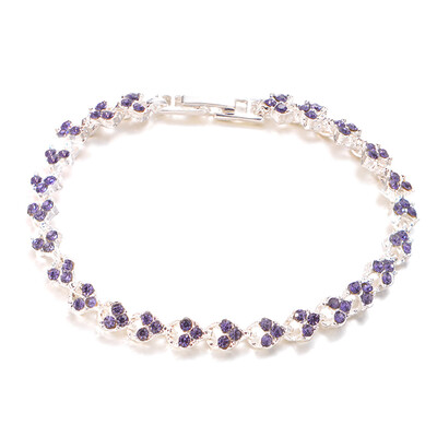 

New Fashion Colorful Zircon Crystal Bracelets & Bangles Rome Style Bracelet For Women Jewelry Gift
