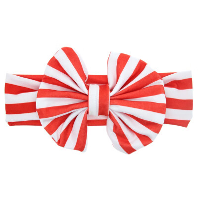 

New Fashion Babys Stripes Bow Rabbit Ears Hair Ring Headband Baby Hair Accessories Cotton Beautiful Headband