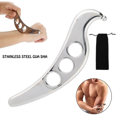 

1PC New Stainless Steel Gua Sha Plate Natural Therapy Soft Tissue Massage Tool