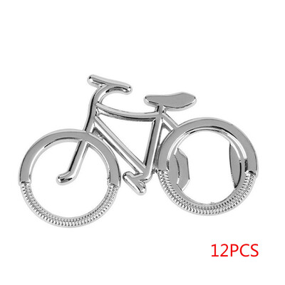 

12pcs Bike Shape Keychain Bottle Opener Beer Soda Key Rings Bicycle Metal Cute Portable Chain