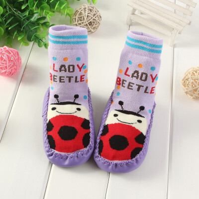 

Newborn Baby Cartoon Soft Soled Sock 5-18M Boys Girls Infant Toddler Anti-slip Floor Socks