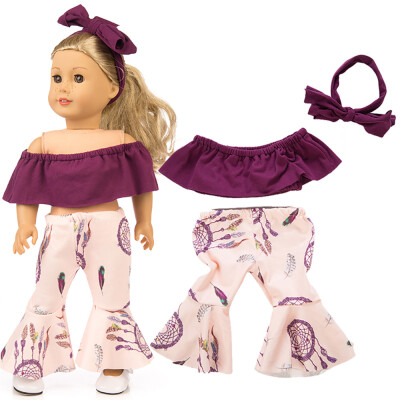 

〖Follure〗Doll Baby Clothes Pants Suit For American Girl Dolls 18 Inch Accessory Toy BU