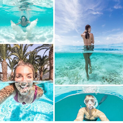 

TELESIN 6 Inch Dome Port Cover Kit Camera Lens Transparent Cover with Floating Hand Grip Underwater 30M for DJI OSMO Action Camera